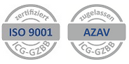 [Translate to Pусский:] Zartifikat ISO9001 und AZAV